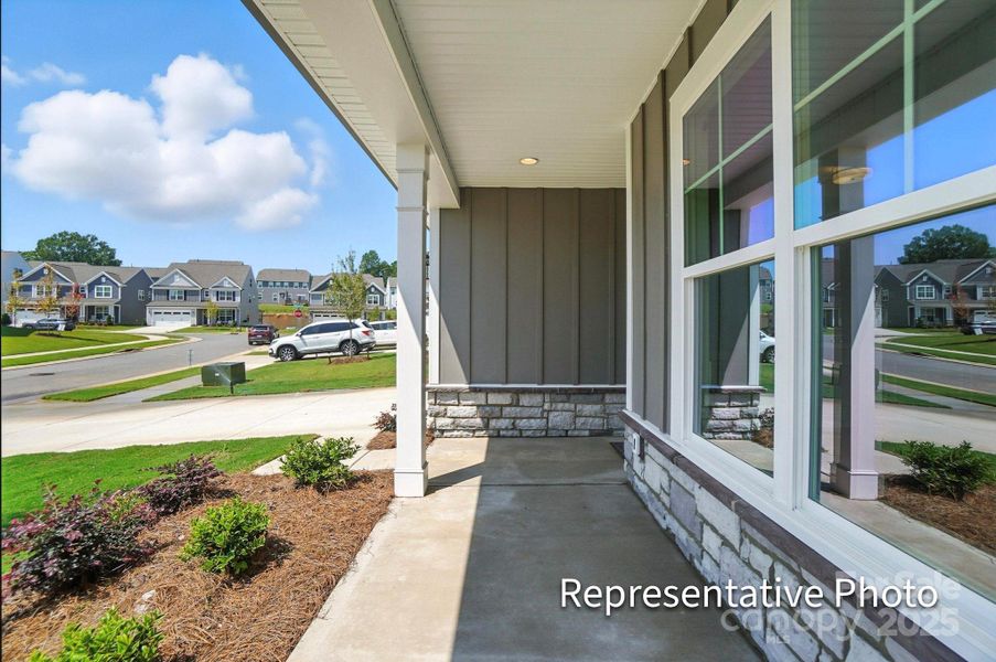 Exterior details and patio area of a home in The Meadows at Laurelbrook, Sherrills Ford (Image 3).