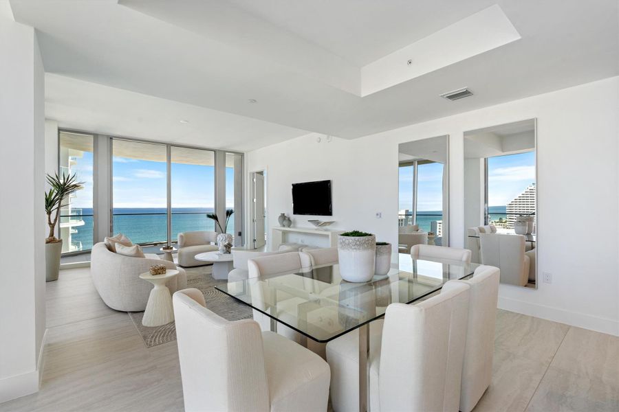 Furnished interior view inside a new home in , Fort Lauderdale (Image 8). Furnished interior view inside a new home in , Fort Lauderdale (Image 8).