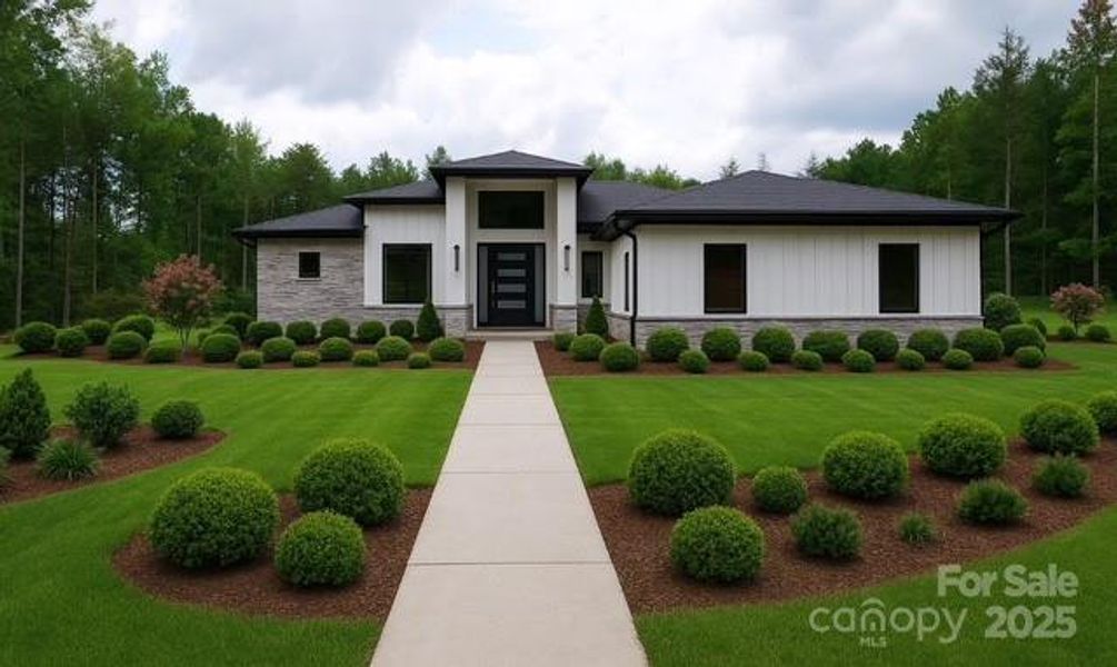 Front exterior of a new home in , Monroe, NC, highlighting curb appeal (Image 16). Front exterior of a new home in , Monroe, NC, highlighting curb appeal (Image 16).