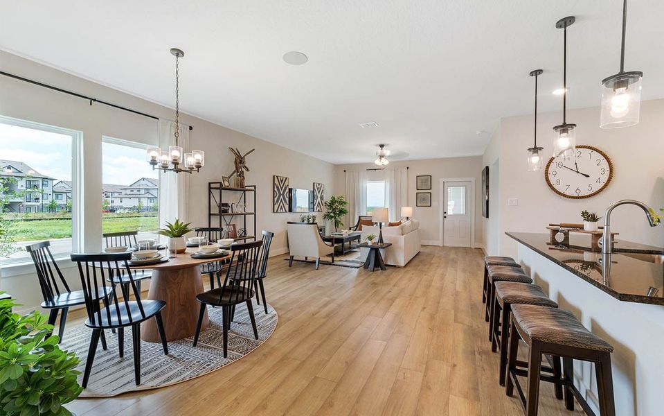 Representative furnished interior of a home built from the Pedernales by CastleRock Communities in Lone Oak, San Antonio (Image 9).