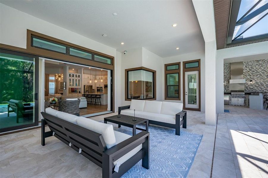 Exterior details and patio area of a home in , Sarasota (Image 31).