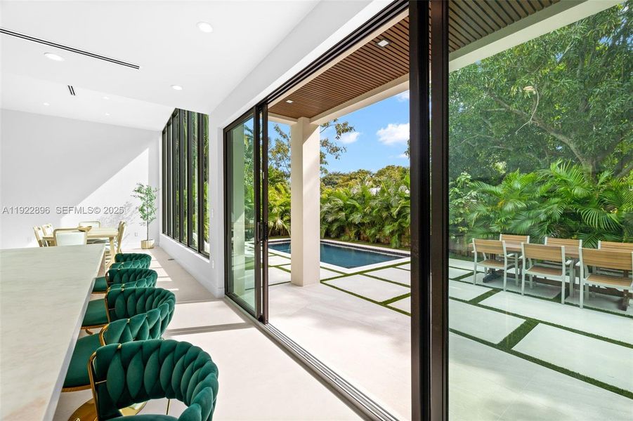 Exterior details and patio area of a home in , Miami (Image 34).