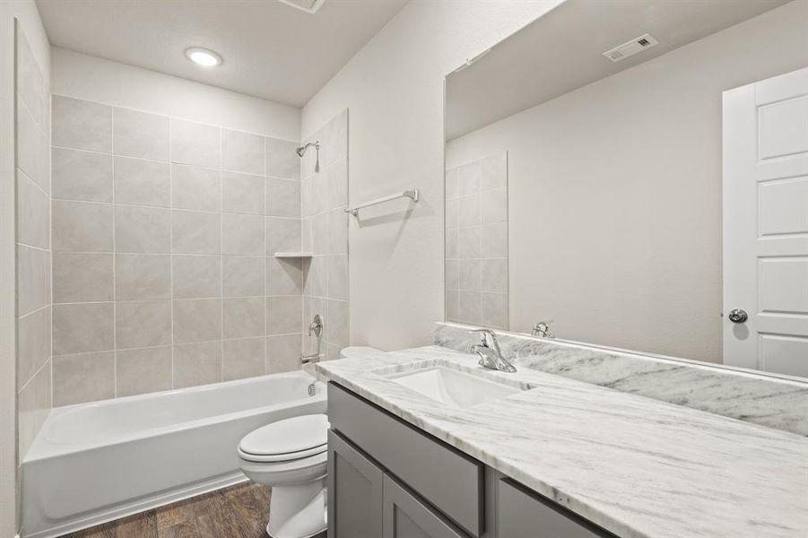 Furnished interior view inside a new home in Rocky Creek Crossing, Crowley (Image 6).
