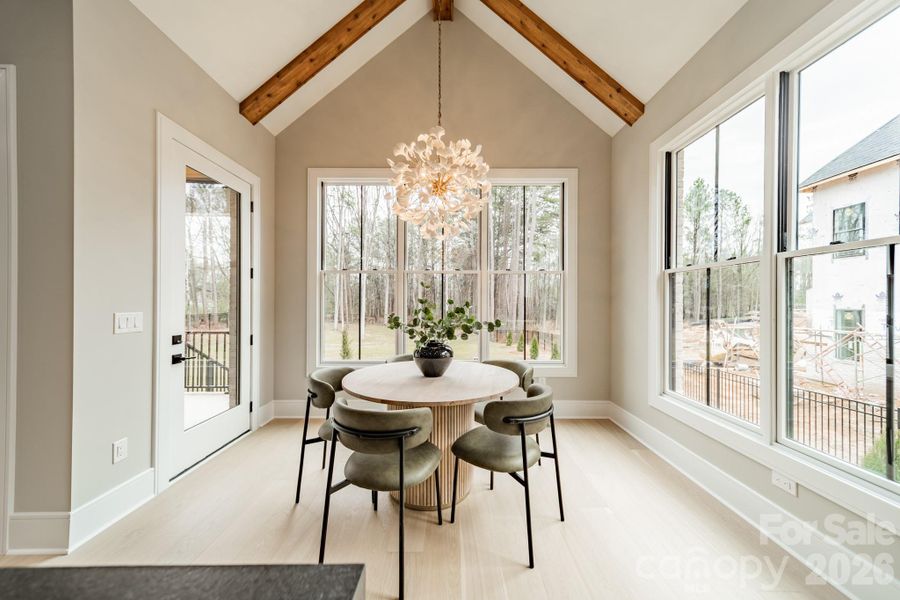 Furnished interior view inside a new home in , Weddington (Image 18).