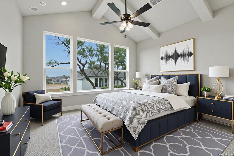 Furnished interior view inside a new home in Esperanza, Boerne (Image 8).
