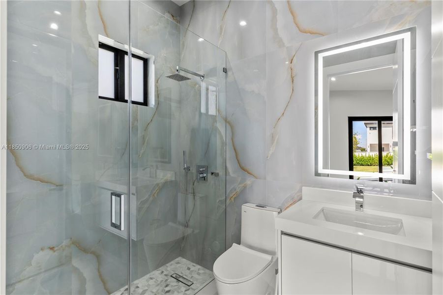 Furnished interior view inside a new home in , Miami (Image 28).