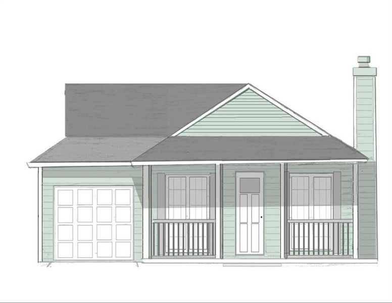 Front exterior of a new home in , Cartersville, GA, highlighting curb appeal (Image 1).