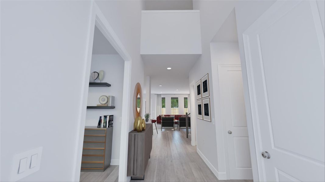Furnished interior view inside a new home in The Highlands, Porter (Image 15).