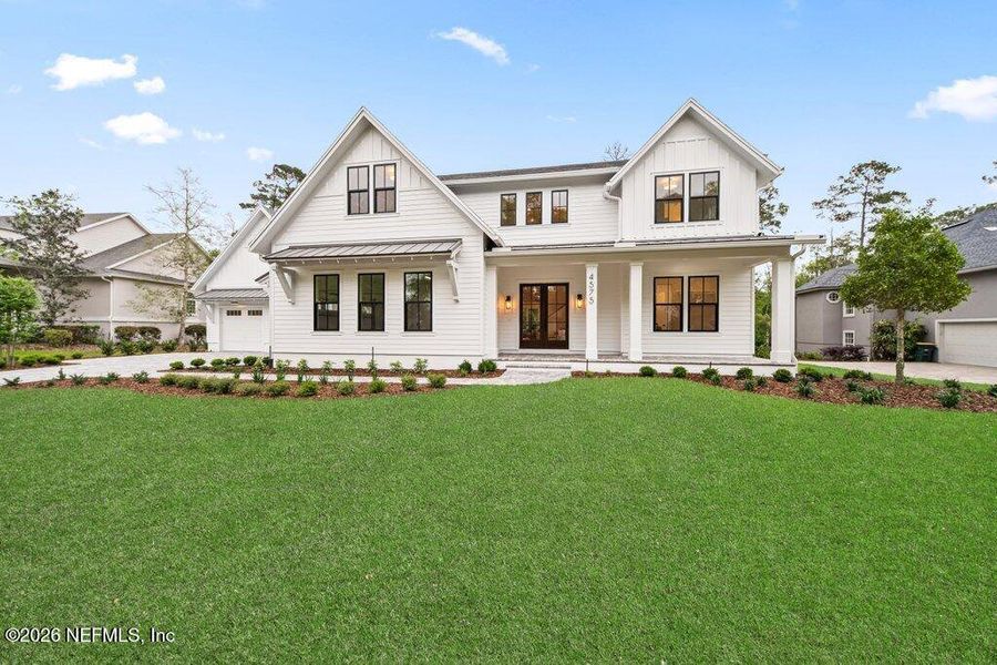 Front exterior of a new home in , Jacksonville, FL, highlighting curb appeal (Image 33).