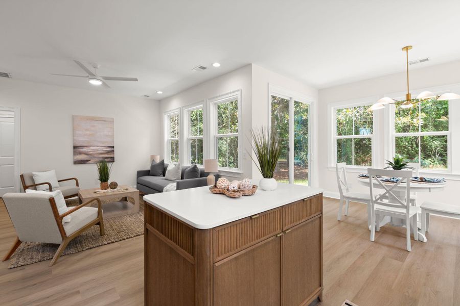 Furnished interior view inside a new home in , Charleston (Image 7).