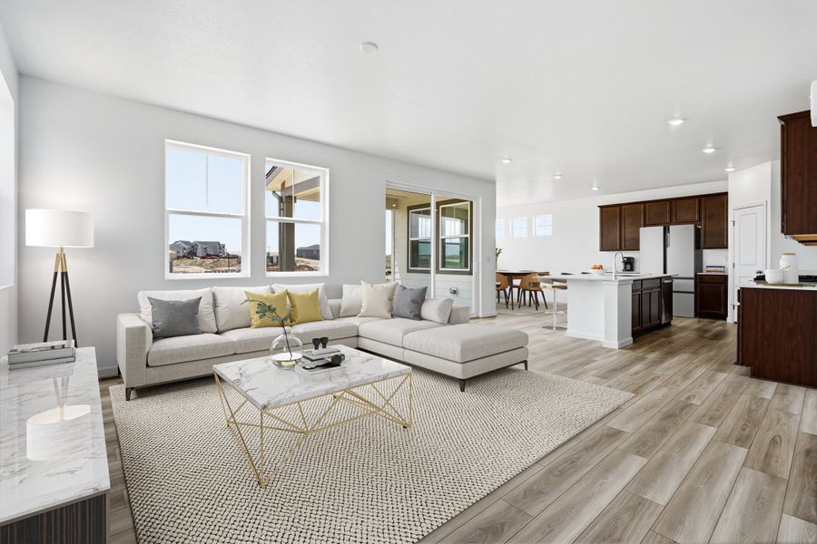 Representative furnished interior of a home built from the Eagle II by Taylor Morrison in The Town Collection at Independence, Elizabeth (Image 7).