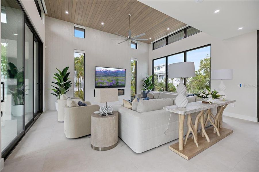 Furnished interior view inside a new home in , Longboat Key (Image 11).