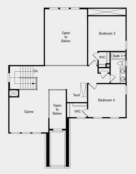 Additional Highlights Include: Spa shower at primary bath, exterior gas line, upgraded front door, pendant lights over kitchen island, and standard railing in place of half walls. Additional Highlights Include: Spa shower at primary bath, exterior gas line, upgraded front door, pendant lights over kitchen island, and standard railing in place of half walls.