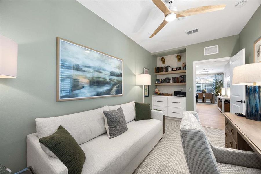 Furnished interior view inside a new home in Gatherings® of Lake Nona, Orlando (Image 32).