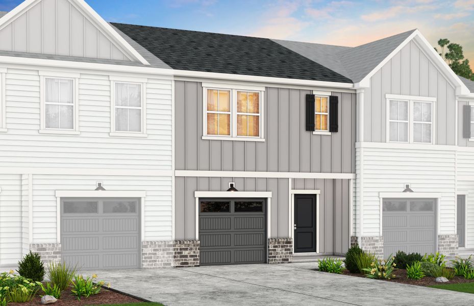 Representative exterior photo of a completed home built from the Adison by Pulte Homes in Mallard Park, Charlotte, NC (Image 7).