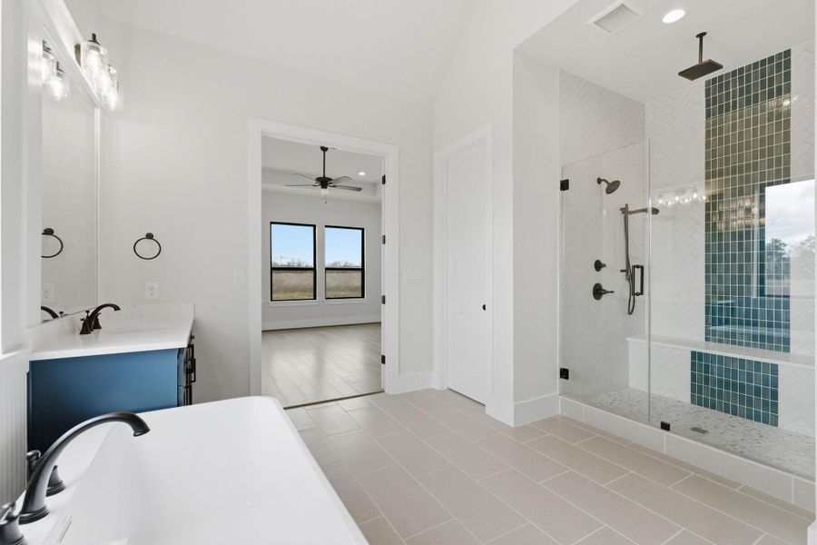 Furnished interior view inside a new home in High Meadow Estates, New Waverly (Image 9).