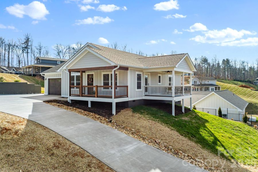 Exterior details and patio area of a home in , Mars Hill (Image 25).