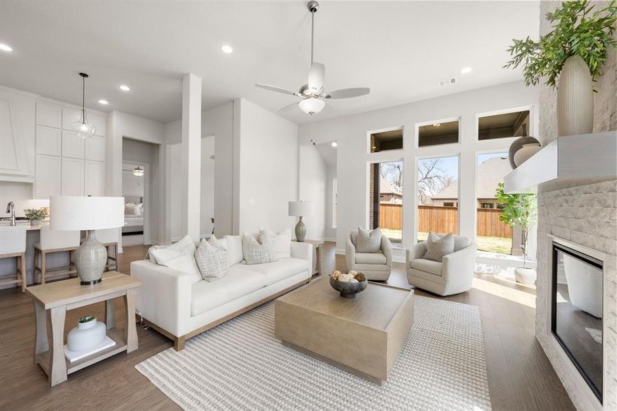 Furnished interior in a model home at Redden Farms - Phase 1 in Midlothian (Image 5).