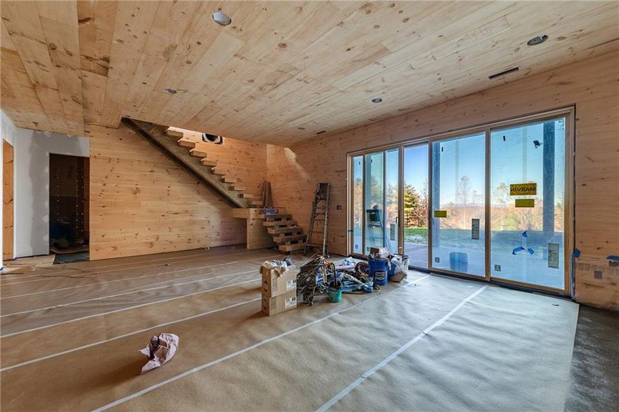 In-progress construction of a new home in , Blue Ridge, GA (Image 24).