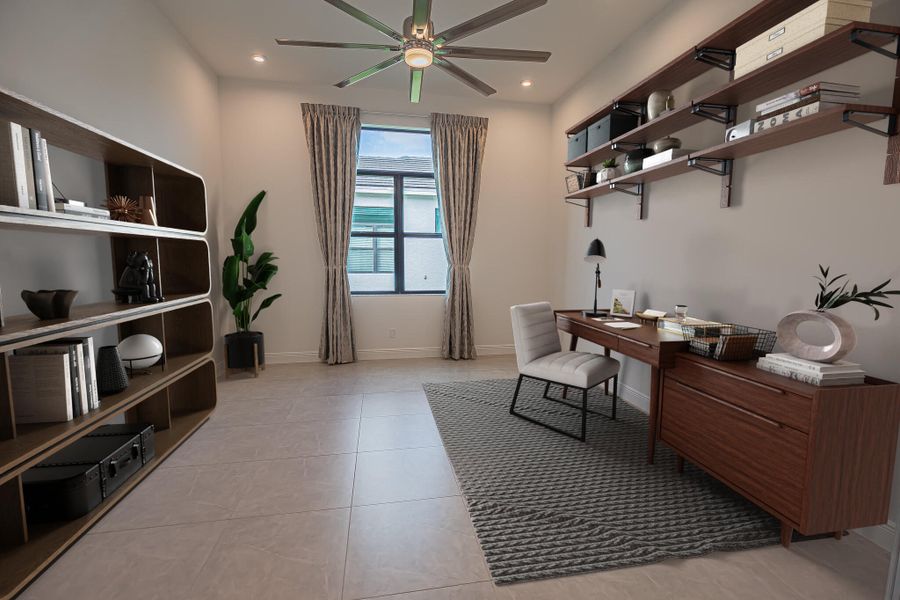 virtually staged Flex Room