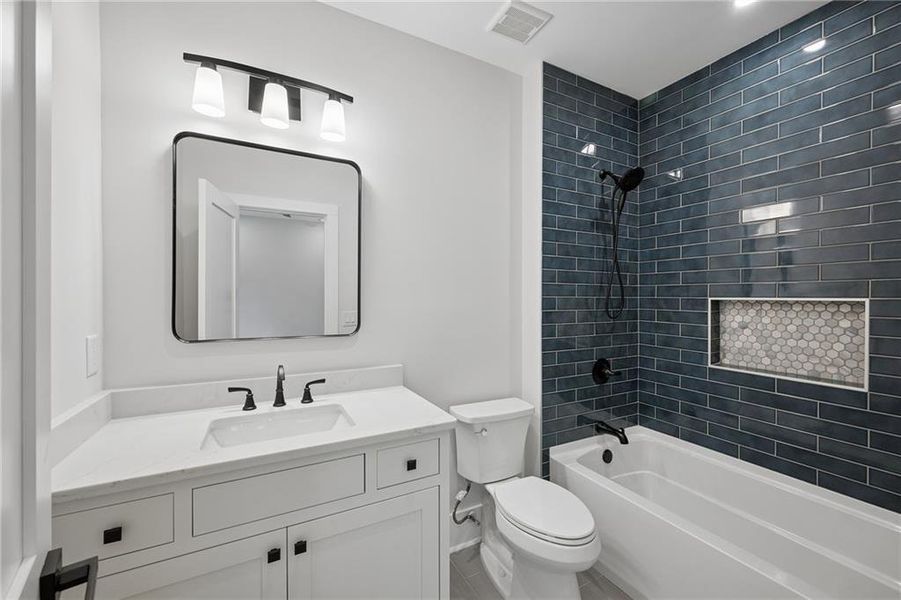 Furnished interior view inside a new home in , Atlanta (Image 12).
