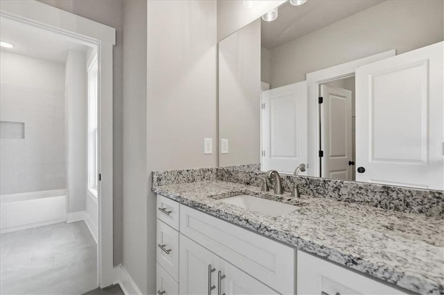Furnished interior view inside a new home in , Statham (Image 17).
