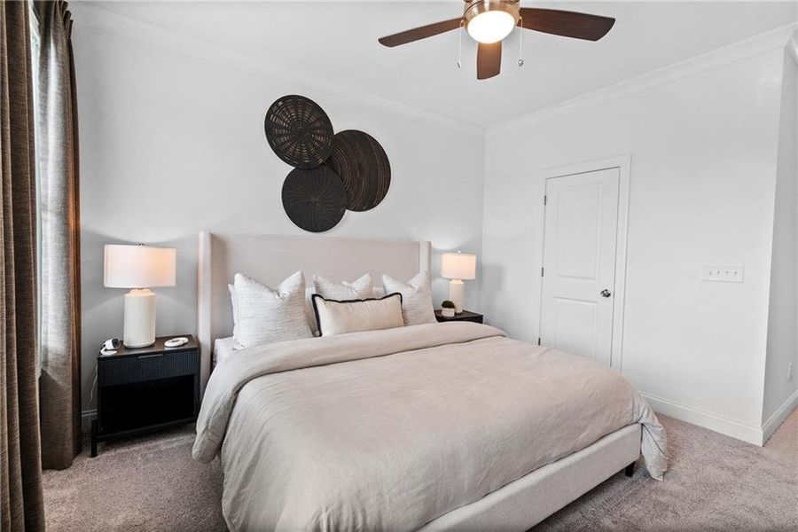 Furnished interior view inside a new home in Market Square at Sawnee Village, Cumming (Image 20).