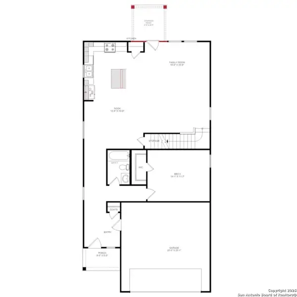 2D floor plan layout of this home in Fairway Crossing 40s, San Antonio, TX (Image 4). 2D floor plan layout of this home in Fairway Crossing 40s, San Antonio, TX (Image 4).