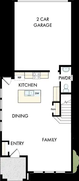 2D floor plan layout of this home in Painted Tree Woodland West – Cottages, McKinney, TX (Image 2). 2D floor plan layout of this home in Painted Tree Woodland West – Cottages, McKinney, TX (Image 2).