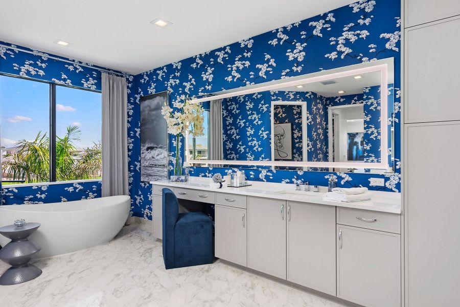 Representative furnished interior of a home built from the Corsica by GL Homes in Lotus Edge, Boca Raton (Image 11).