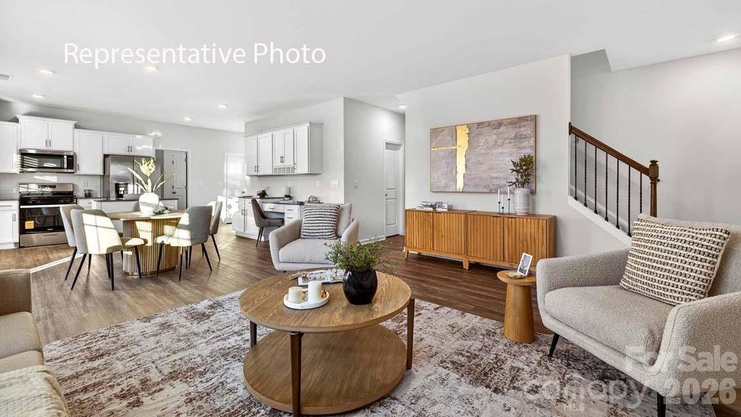 Furnished interior view inside a new home in Wallace Springs, Statesville (Image 9).