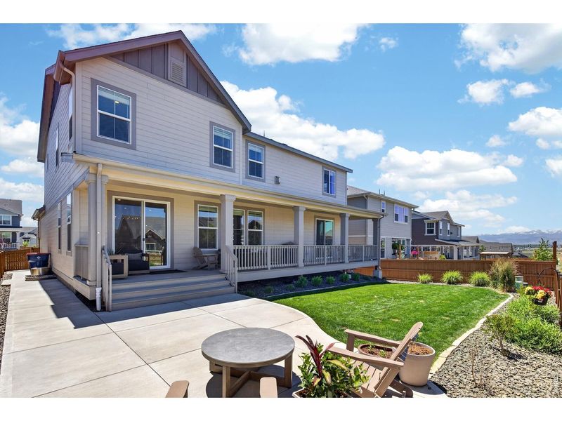 Exterior details and patio area of a home in Sunset Village, Erie (Image 25).