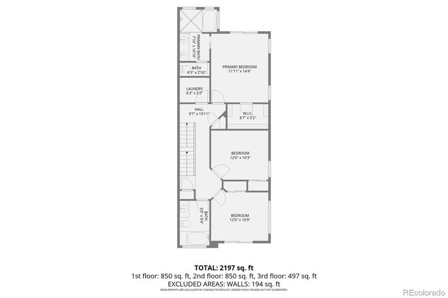 2D floor plan layout of this home in , Denver, CO (Image 4).