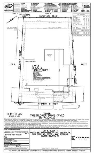 The size of the lot is 14,581 sqft. The size of the lot is 14,581 sqft.
