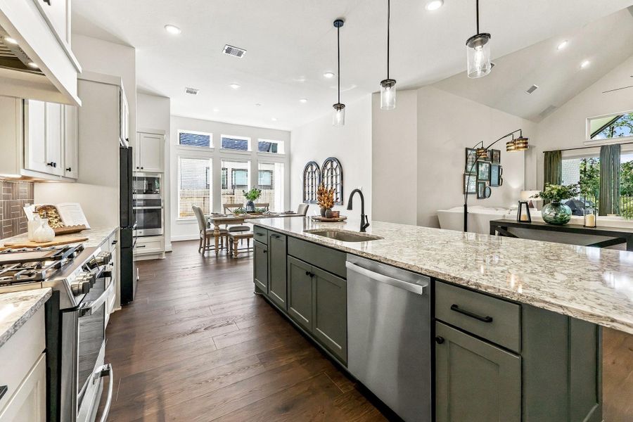 Furnished interior view inside a new home in , Conroe (Image 12).