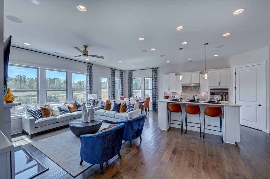 Representative furnished interior of a home built from the Laney by Taylor Morrison in River Falls, Tega Cay (Image 15).