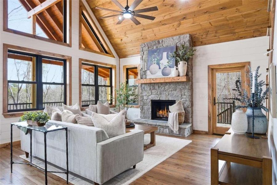 Furnished interior view inside a new home in , Blue Ridge (Image 4).