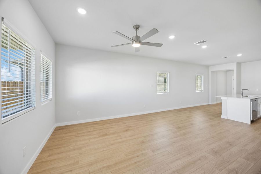 Living Room in the Birch home plan by Trophy Signature Homes – REPRESENTATIVE PHOTO