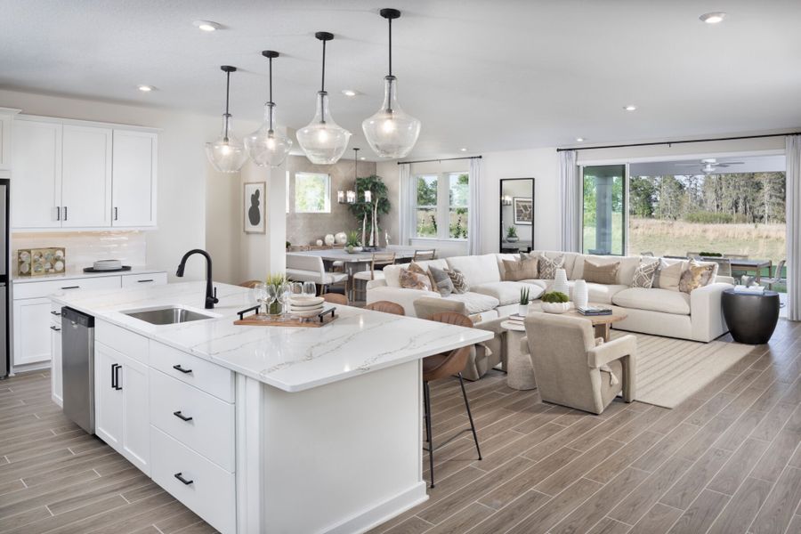 Representative furnished interior of a home built from the Hawkin by Mattamy Homes in Lakes at Bella Lago, Green Cove Springs (Image 5).