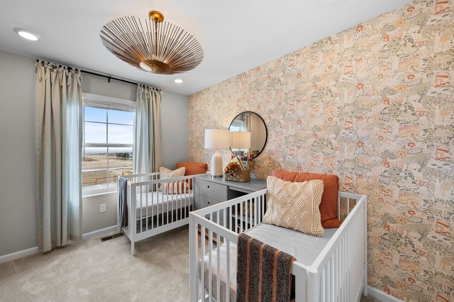 Furnished interior view inside a new home in Trailstone, Arvada (Image 12).