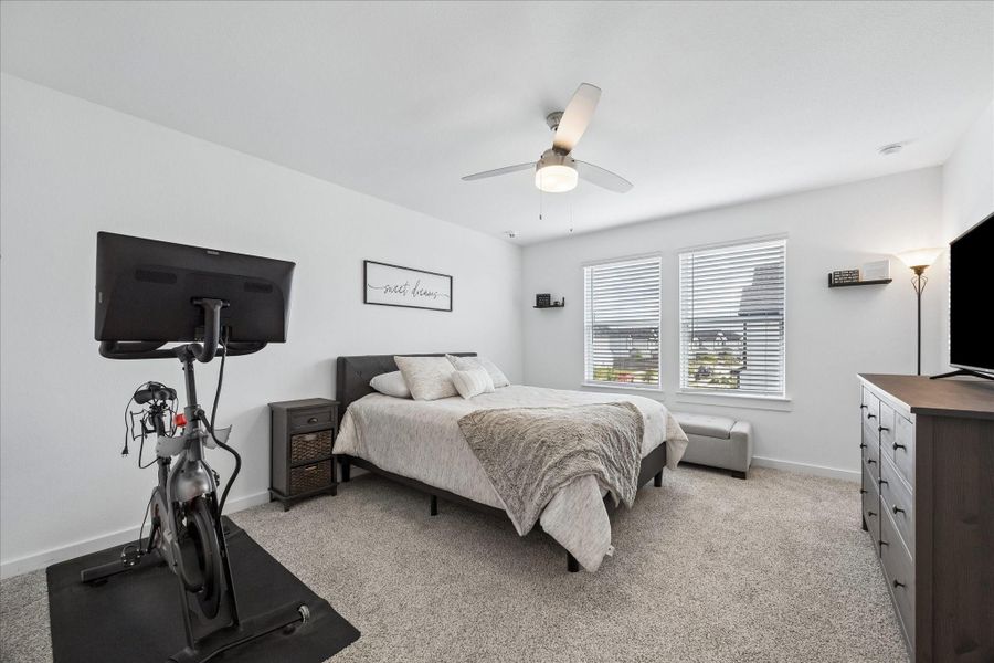 Primary bedroom is a good size and is at the front of the home, a private oasis! Primary bedroom is a good size and is at the front of the home, a private oasis!