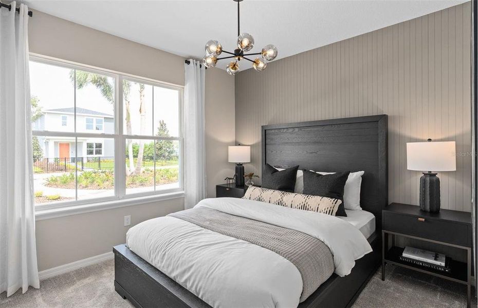 Furnished interior view inside a new home in Parkside Trails, Clermont (Image 15). Furnished interior view inside a new home in Parkside Trails, Clermont (Image 15).