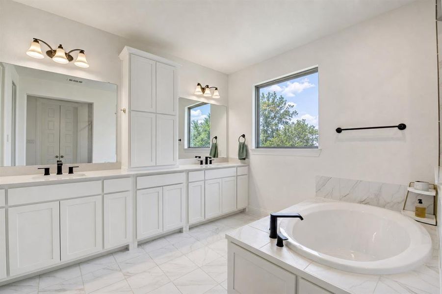 Furnished interior view inside a new home in Pecan Square, Northlake (Image 17).