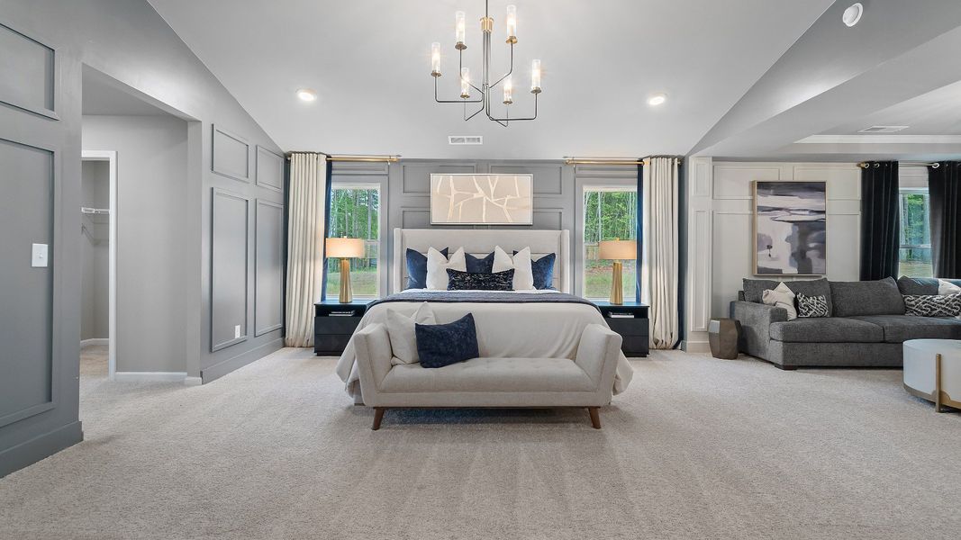 Representative furnished interior of a home built from the Rosemary II by DRB Homes in Northcroft, Loganville (Image 27).