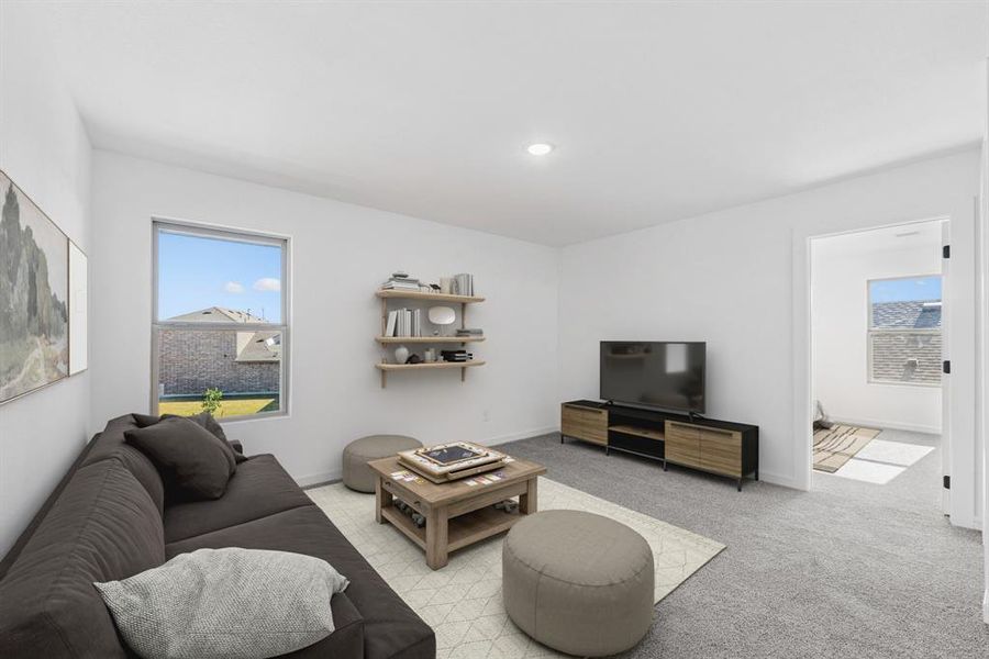 Furnished interior view inside a new home in Caldwell Lakes, Dallas (Image 27). Furnished interior view inside a new home in Caldwell Lakes, Dallas (Image 27).