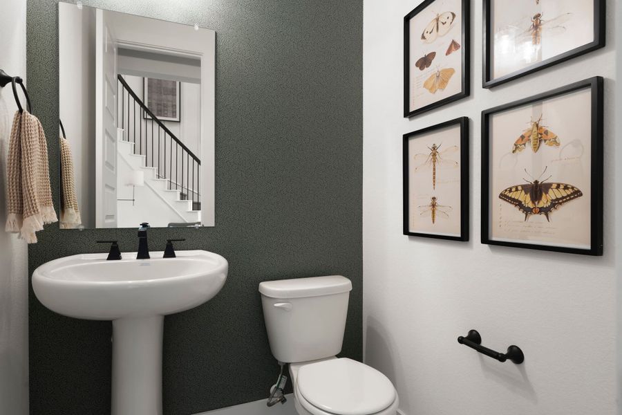 Furnished interior view inside a new home in Heritage, Dripping Springs (Image 49).