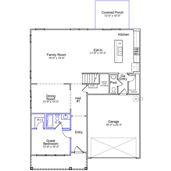 2D floor plan layout of this home in Citadel Point at Southbridge, Sneads Ferry, NC (Image 2). 2D floor plan layout of this home in Citadel Point at Southbridge, Sneads Ferry, NC (Image 2).