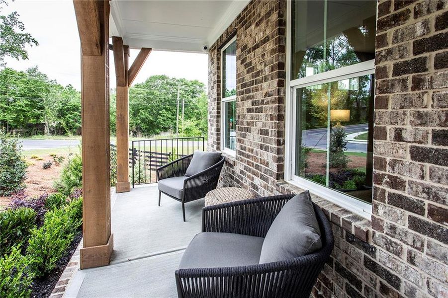 Exterior details and patio area of a home in Hopewell Reserve, Cumming (Image 26). Exterior details and patio area of a home in Hopewell Reserve, Cumming (Image 26).