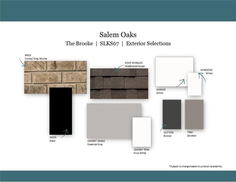 Sample of building materials used in homes in Salem Oaks, Rockvale (Image 3). Sample of building materials used in homes in Salem Oaks, Rockvale (Image 3).