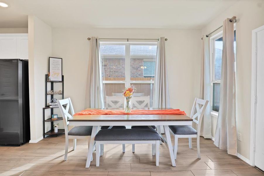 Dining room featuring plenty of natural light